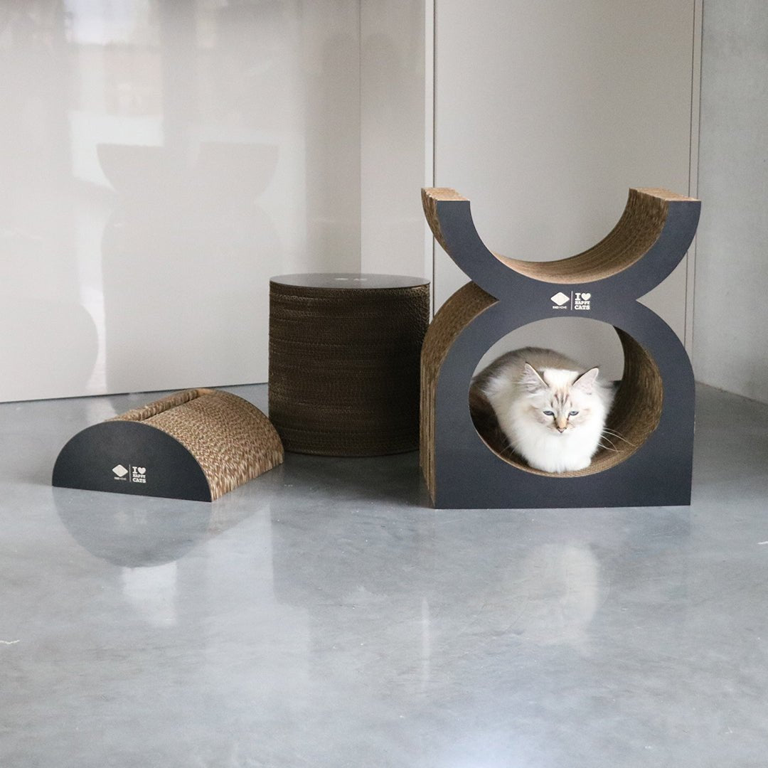 FAYE – Playground - griffoir en carton Brun/noir - Chat - FutéFAYE – Playground - griffoir en carton Brun/noirGriffoirD&D Home