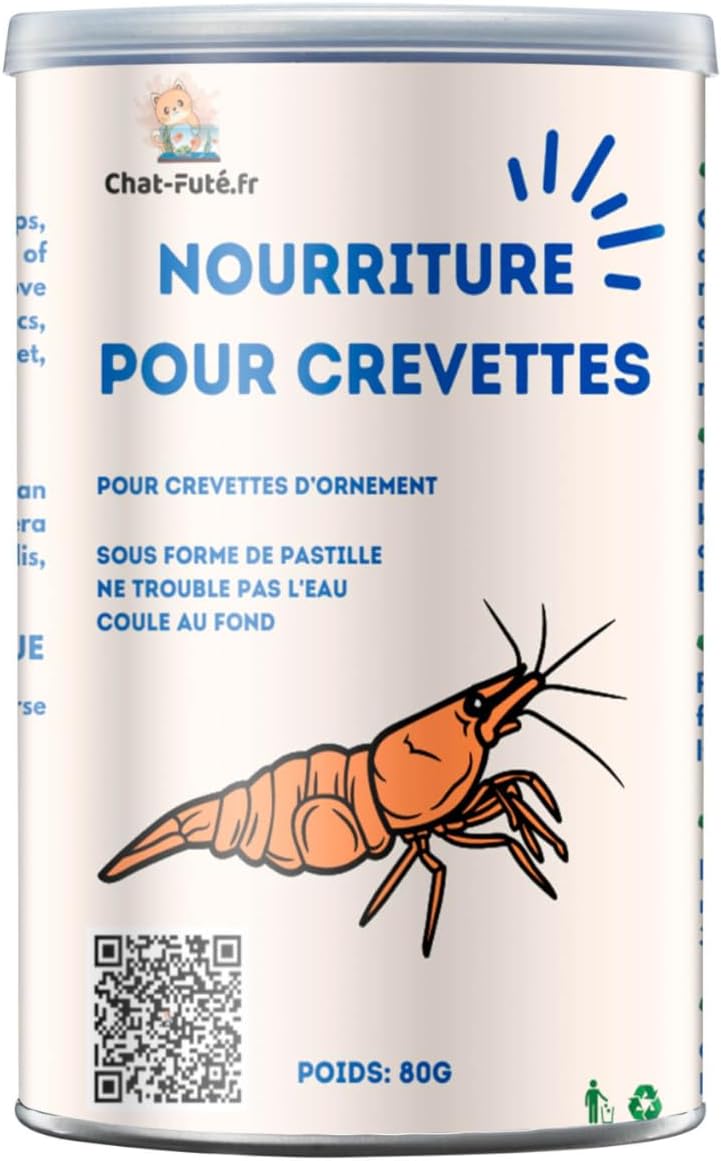 Nourriture à la Spiruline pour Crevettes et Poissons (80g) - Chat - FutéNourriture à la Spiruline pour Crevettes et Poissons (80g)Nourriture poissonChat - Futé