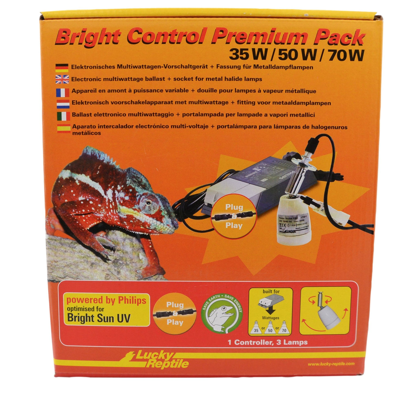 Bright Control Premium Pack 35 - 70W - Chat - FutéBright Control Premium Pack 35 - 70WLucky Reptile