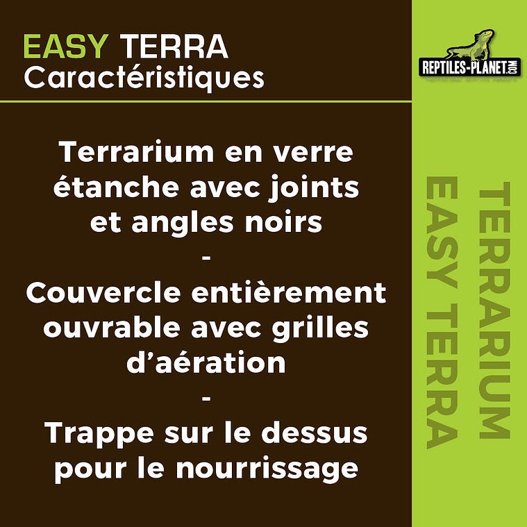 Easy Terra S - 20x20x16,5 cm - Chat - FutéEasy Terra S - 20x20x16,5 cmTerrariumReptile Planet