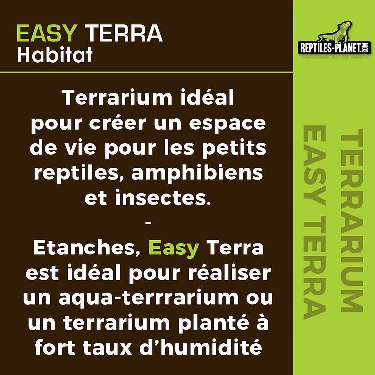Easy Terra S - 20x20x16,5 cm - Chat - FutéEasy Terra S - 20x20x16,5 cmTerrariumReptile Planet