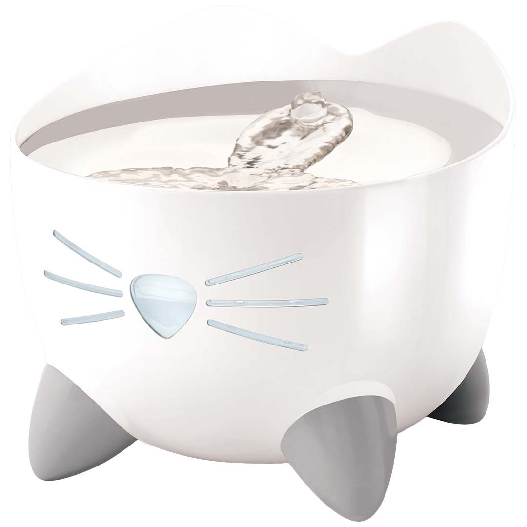 CA Pixi Fountain 2L Stainless Steel Top Blanc - Chat - FutéCA Pixi Fountain 2L Stainless Steel Top BlancFontaine a eauPixi