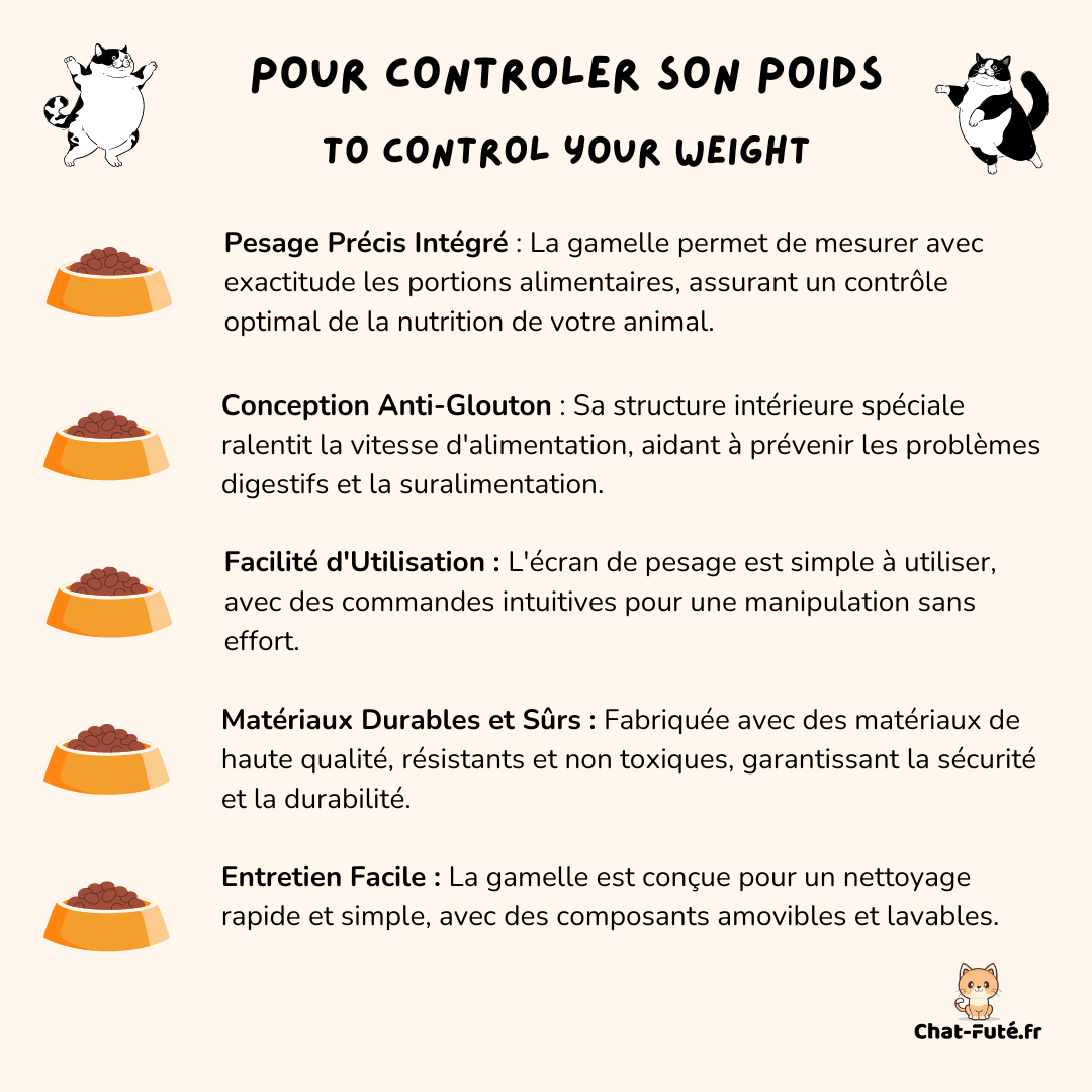 Gamelle Intelligente pour des Repas Équilibrés au Gramme Près ! - Chat - FutéGamelle Intelligente pour des Repas Équilibrés au Gramme Près !Chat - Futé