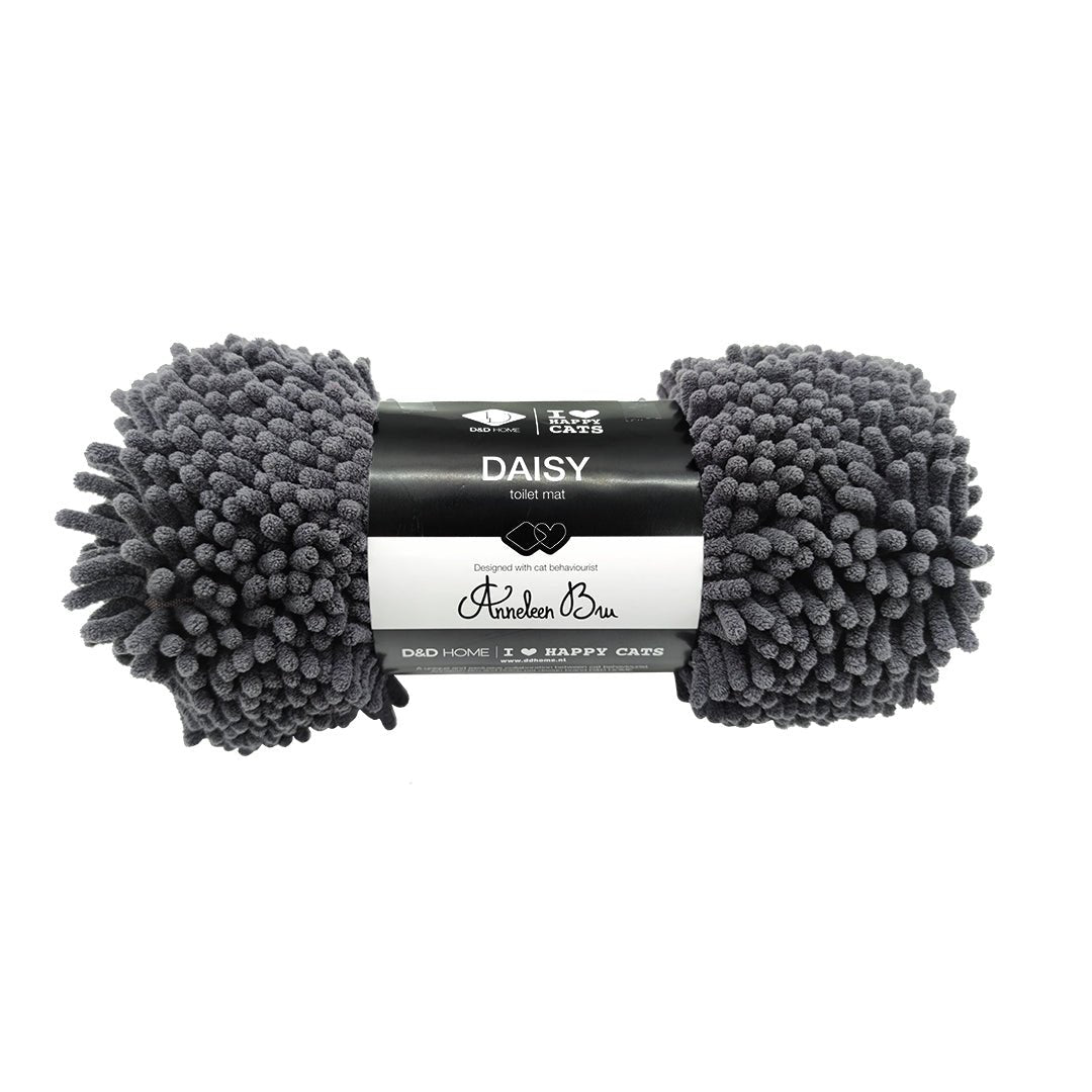 DAISY – Tapis pour bac à litière – Noir - Chat - FutéDAISY – Tapis pour bac à litière – NoirD&D Home
