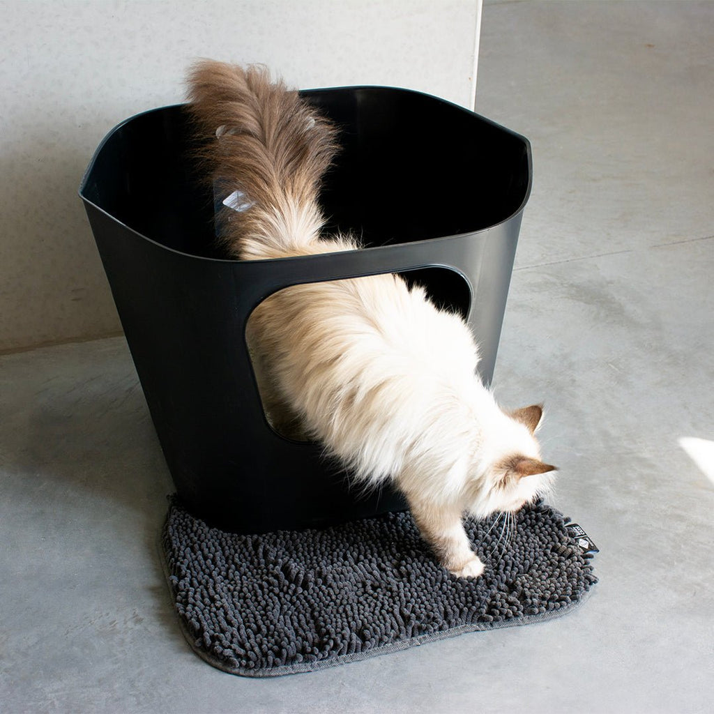 DAISY – Tapis pour bac à litière – Noir - Chat - FutéDAISY – Tapis pour bac à litière – NoirD&D Home