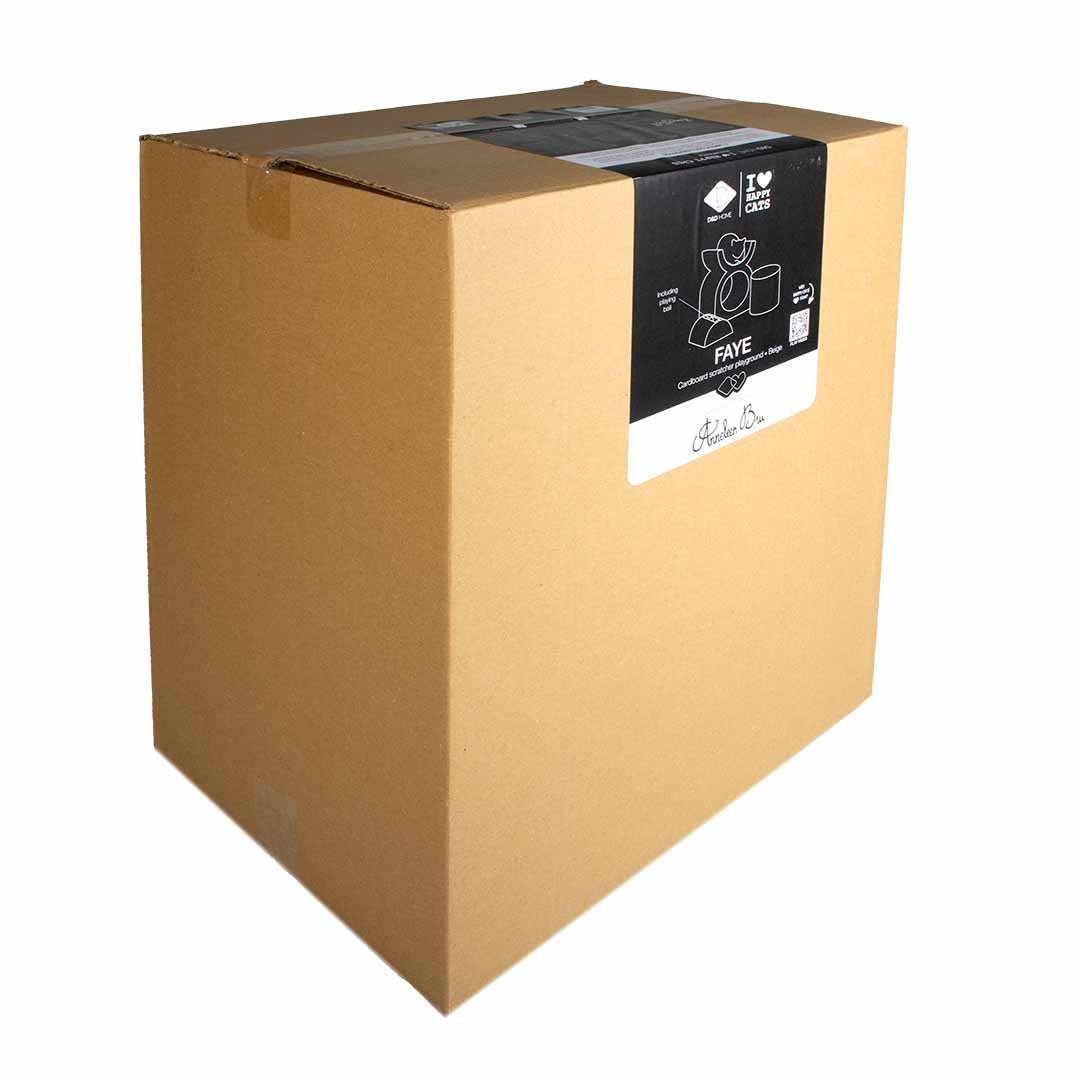 FAYE – Playground - griffoir en carton Brun/noir - Chat - FutéFAYE – Playground - griffoir en carton Brun/noirGriffoirD&D Home
