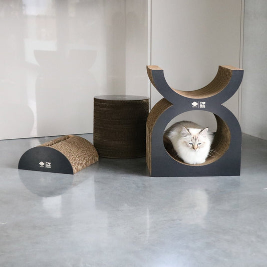 FAYE – Playground - griffoir en carton Brun/noir - Chat - FutéFAYE – Playground - griffoir en carton Brun/noirGriffoirD&D Home