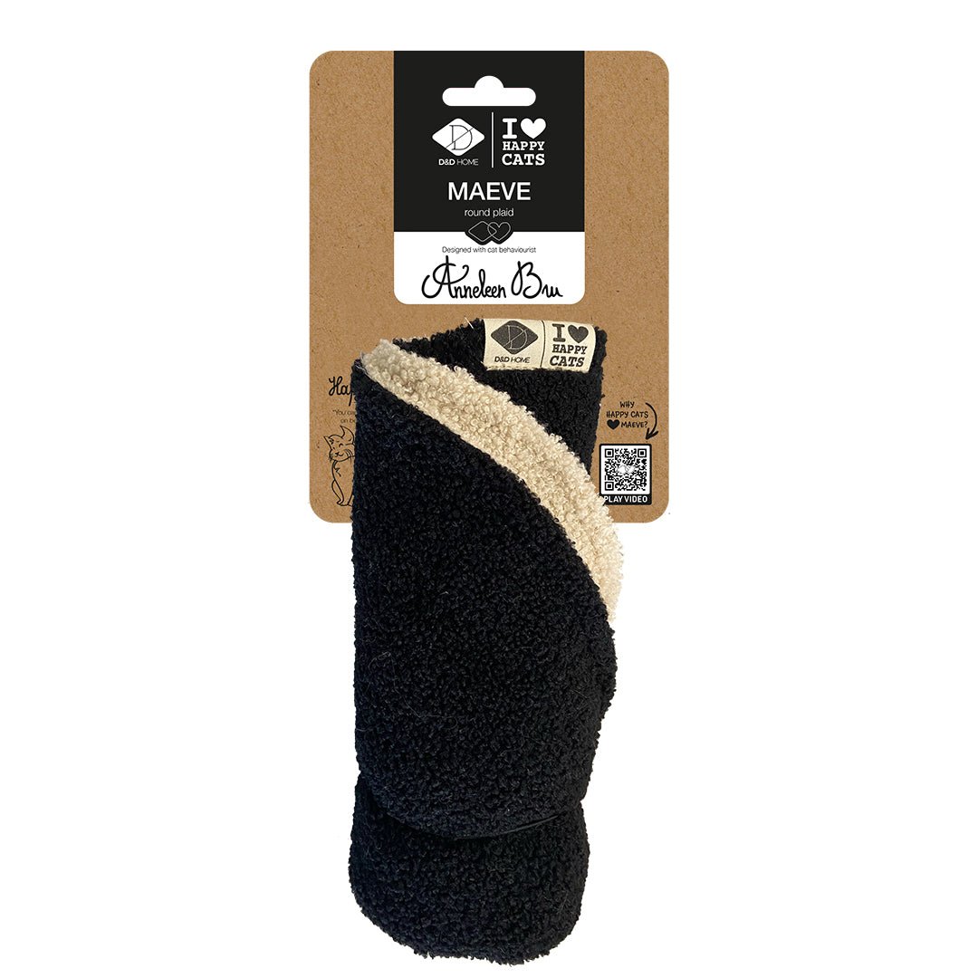 MAEVE – Couverture circulaire Noir/blanc - Chat - FutéMAEVE – Couverture circulaire Noir/blancD&D Home