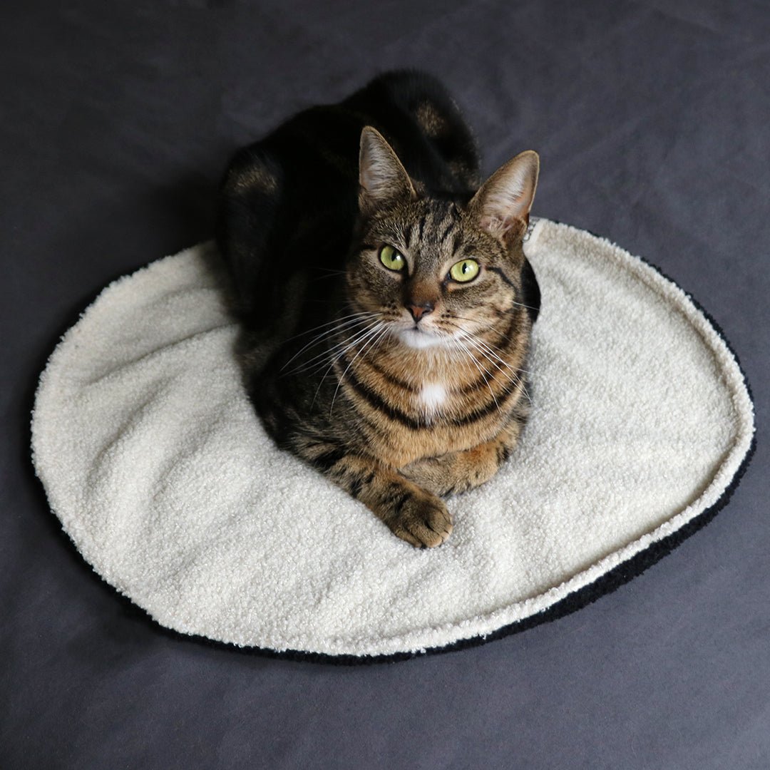 MAEVE – Couverture circulaire Noir/blanc - Chat - FutéMAEVE – Couverture circulaire Noir/blancD&D Home