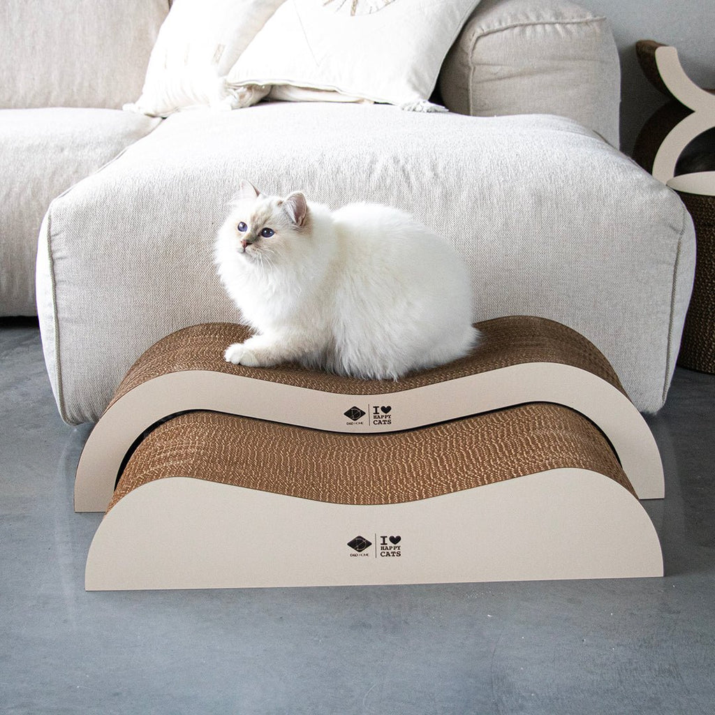 ARCHIE - fauteuil - griffoir en carton Brun/beige - Chat - FutéARCHIE - fauteuil - griffoir en carton Brun/beigeD&D Home