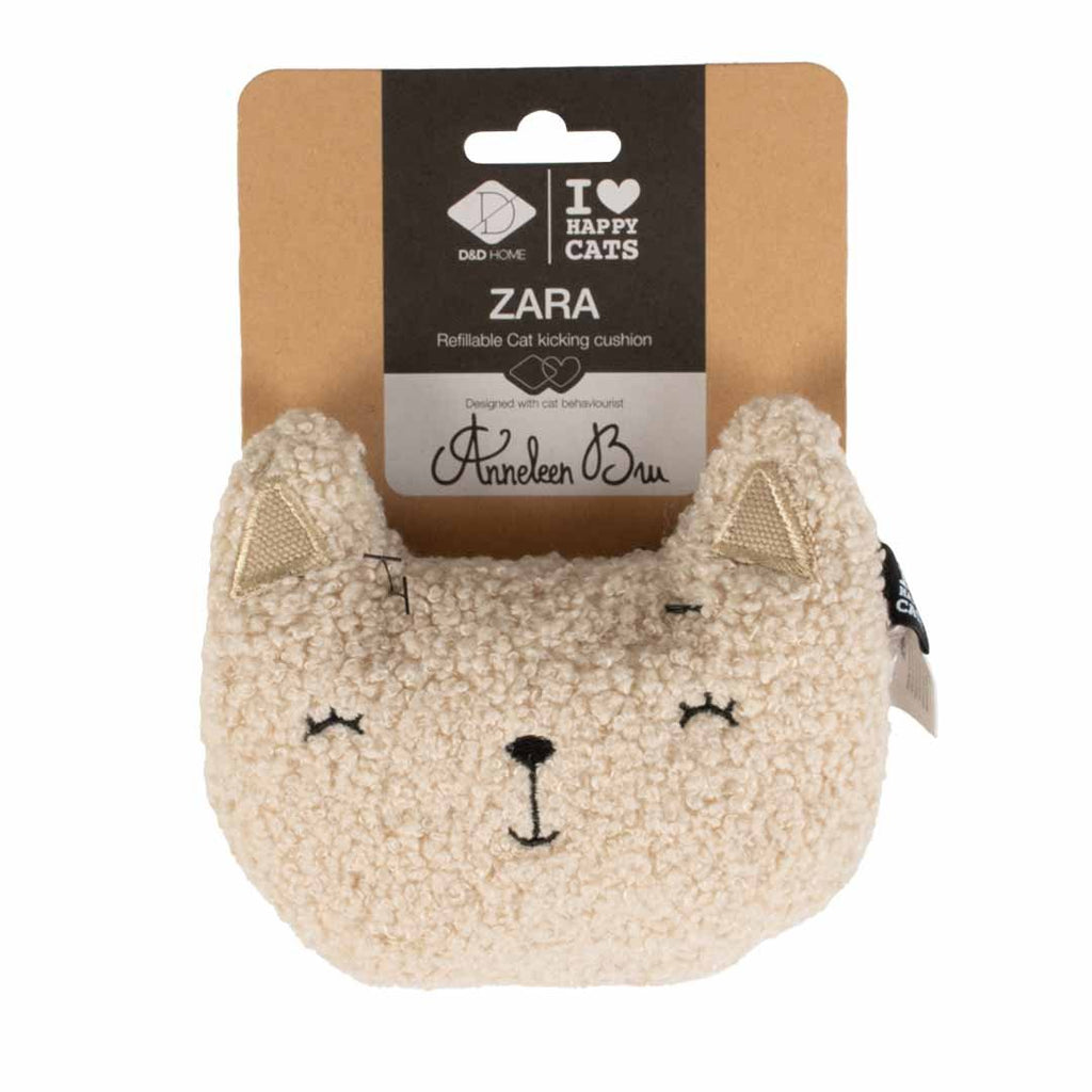 ZARA - coussin de frappe à remplissage multiple Blanc cassé - Chat - FutéZARA - coussin de frappe à remplissage multiple Blanc casséD&D Home